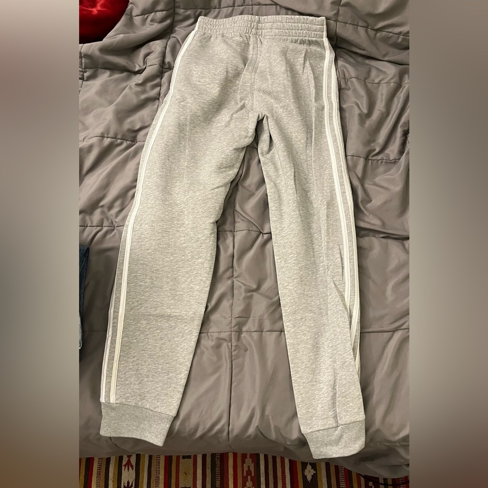 Grey striped sweatpants